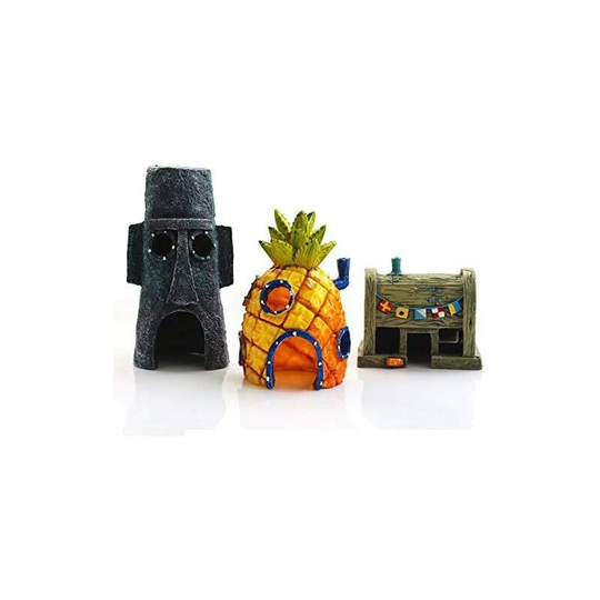 Aquarium Decoration, Aquaria Decoration Ornaments Pineapple Shape House Ornament Fish Tank Aquarium Decoration, Resin Decorations Aquarium Ornaments