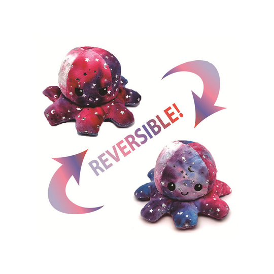 (Style 19) Reversible Octopus Plush Toys Double-Sided Flip UK