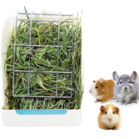 White) Rabbit Feeder Guinea Pig Hay Feeder, Guinea Pig Hay Feeder, Plastic Chinchilla Food Bow