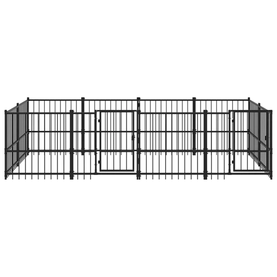 Archie & Oscar Outdoor Dog Kennel Steel 11.26 M²