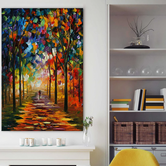 Forest Path by Leonid Afremov - Wrapped Canvas Painting