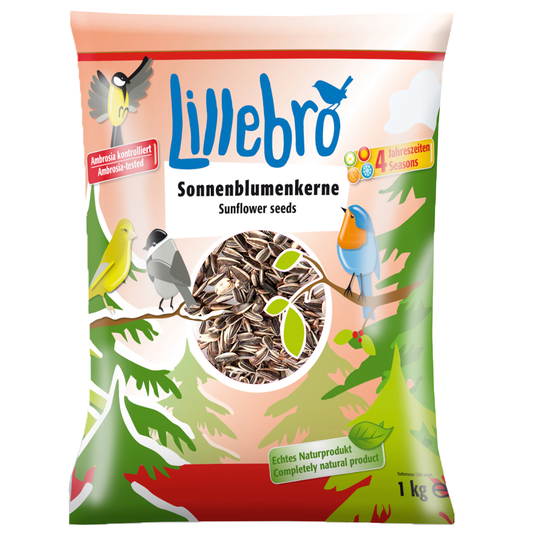 Lillebro Sunflower Seeds for Wild Birds - 5kg