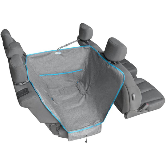 Dog Hammock for Half Back Seat Heather Grey Kurgo Grey
