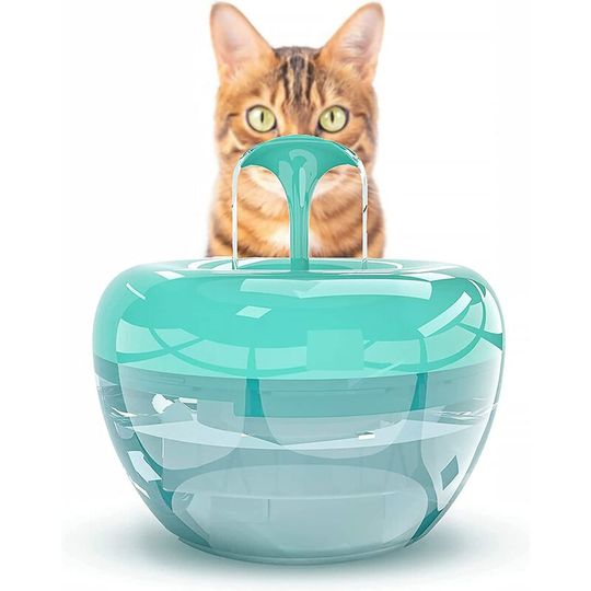 Thsinde - Super Quiet Cat Water Fountain | PBA-Free Power Filter Water Fountain | Water Dispenser 1.5L Cats and Small Dogs Green Macaron