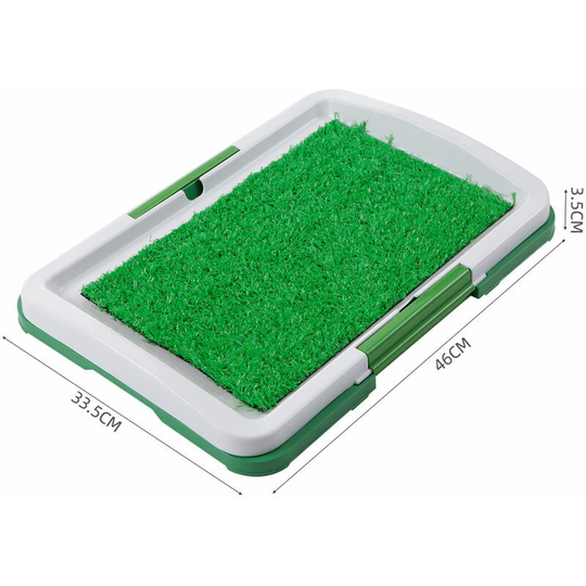 Thsinde - Dog Training Accessories Dog Litter Box Potty Training Mat Synthetic Grass Mesh Tray 3 Layers Pet Toilet for Dogs Indoor and Outdoor Use,