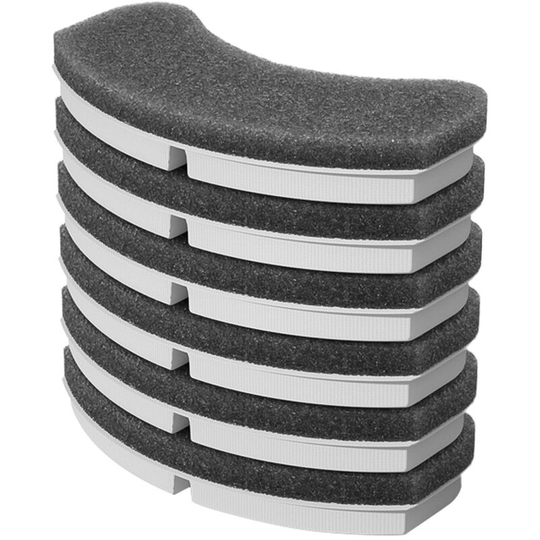 6PCS Automatic Pet Water Fountain Filter Cotton Sponge Foam,Black & White,Filter cotton - Black & White,Filter cotton