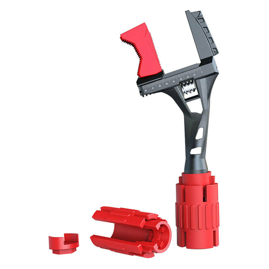 Benobby Kids - Large opening bathroom wrench short handle live sink wrench, 24 and 1 wrench, large opening sink wrench, plumbing wrench for narrow