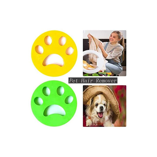 MUFF [4-Pack] Pet Hair Removal Washing Machine, Pet Hair Remover, Reusable (round)