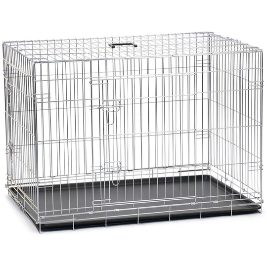 Dog Crate with 2 Doors 107.5x70.5x76.5 cm Silver Karlie Silver