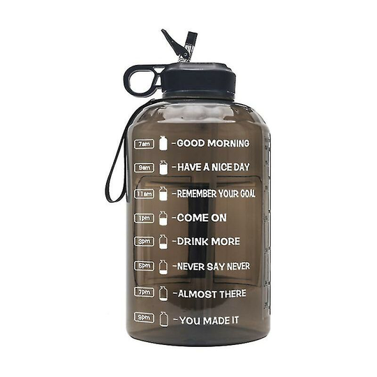 Sun Flowergb - Large 3.78L water bottle with motivational reminder.