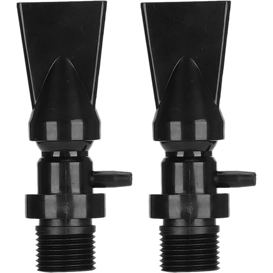 Osqi - Aquarium Pump Duckbill Nozzle, 2pcs 360° Rotating Adapter Aquarium Duckbill Nozzle Fish Tank Free Rotation Water Outlet Return Hose Water
