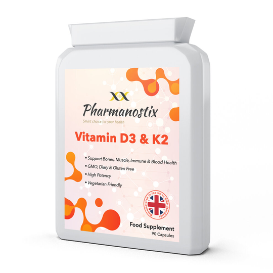 Vitamin D 3,000 IU & Vitamin K2 100ug MK7 - 90 Vegetarian Capsules
