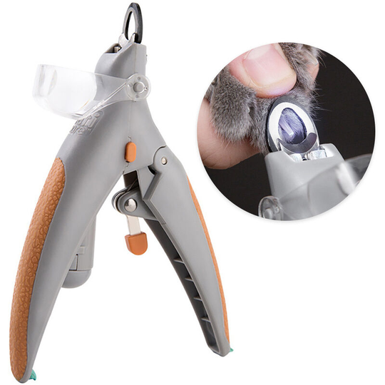 Illuminated Cat Pet Nail Clippers Cat Claw Trimmer Cat Nail Scissor Cat Nail Cutter Features LED Light 5X Magnification