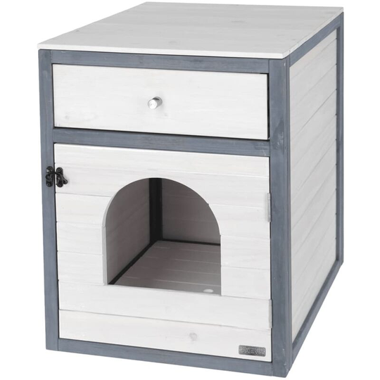 Cat Litter Cabinet Ida 45x58x60 cm White and Blue Kerbl