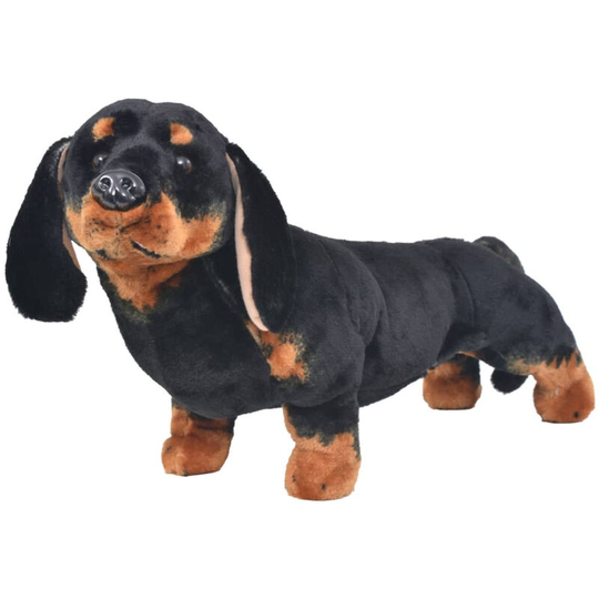 Standing Plush Toy Dachshund Dog Black xxl