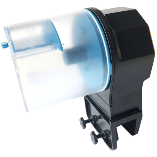 Fish Tank Automatic Feeder, Intelligent Timer Dispenser, Large Capacity Fish Feeder for Aquarium Small Fish and Turtle Tanks - Blue