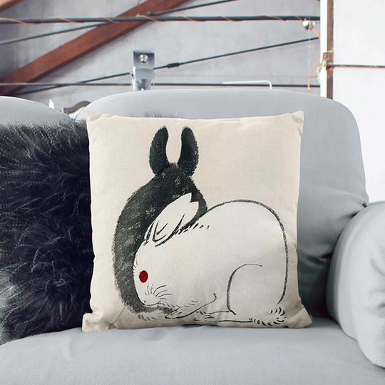 Rabbits Scatter Cushion with Filling
