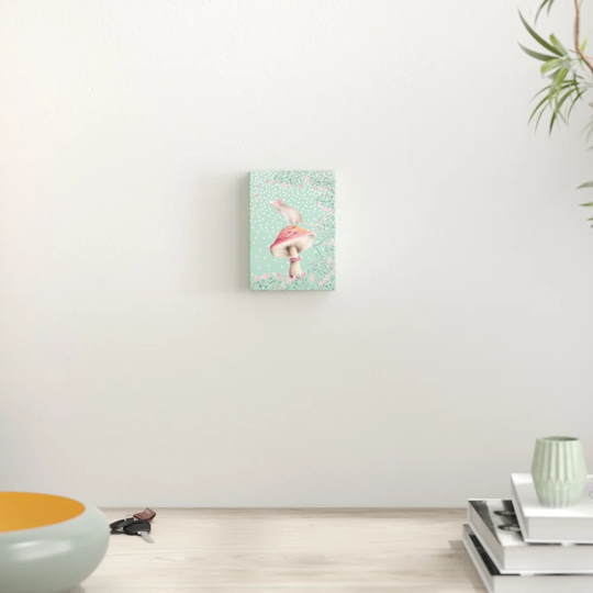 Mouse Animal Flowers Floral 1 - Graphic Art Print on Paper