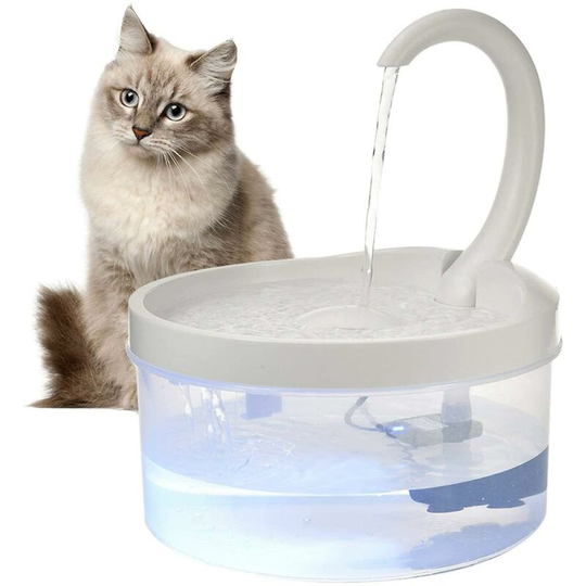 FVO - Drinking Fountain For Pet With Filter Cat Fountain Filter With Led Light Pet Automatic Water Dispenser Quiet Pet Water Fountain