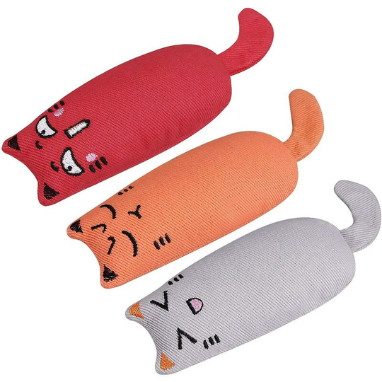 Pet Toy Cat Plush Toy, Clean Teeth, Wearable And Cute (pack Of 3) - Thsinde
