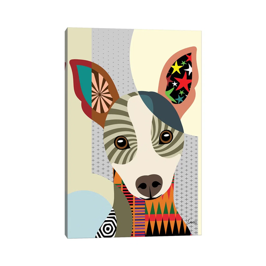 Rat Terrier by Lanre Studio - Wrapped Canvas Graphic Art