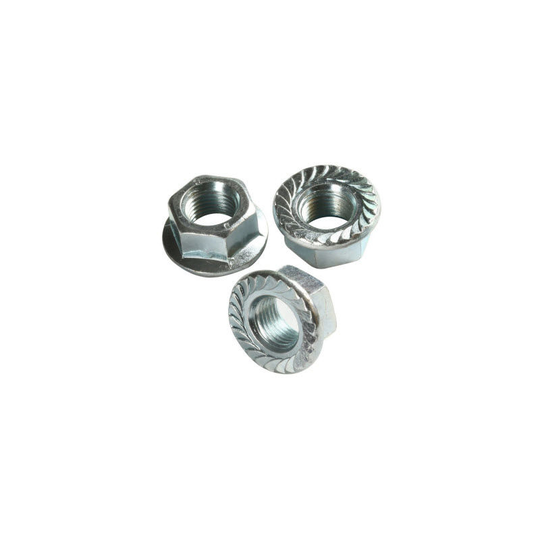 M10 - A4 (T316) Stainless Steel Serrated Flange Nut - DIN 6923