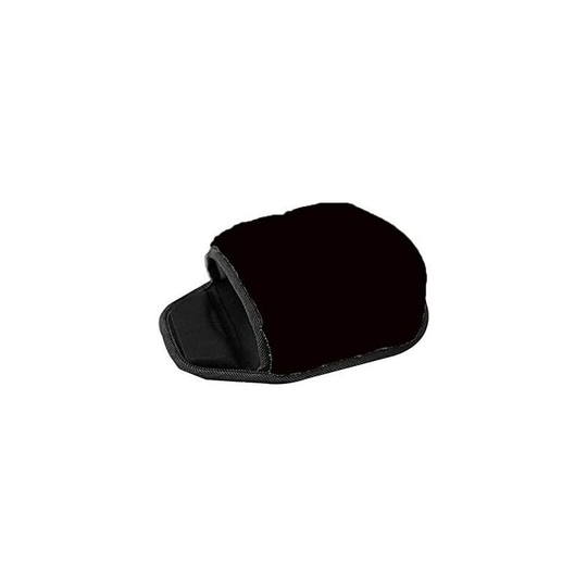 Usb Heated Mouse Pad Hand Warmer, Winter Warm Cushion Plush Heated Mouse Pad with Wristguard, Heated Mouse pad for Office Home (Black)