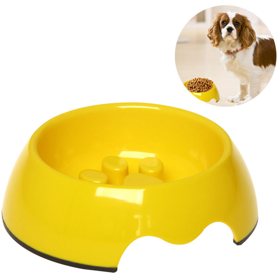 Slow Feeder Dog Bowl, Anti-Gulping Slow Eating Bowl, Stop Bloat No Choking Bowl for Small Medium Dogs, Food Water Bowl Slow Feeder for Fast Eaters,