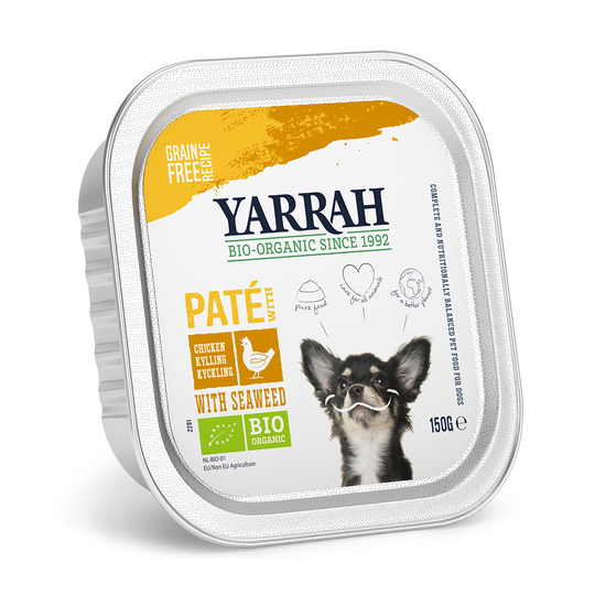 Yarrah Organic Pâté 12 x 150g - Organic Chicken with Organic Seaweed