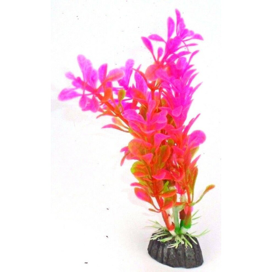 Aquarium Fish Tank Plant Decoration Plastic 4" or 8" tall plants Fresh Tropical