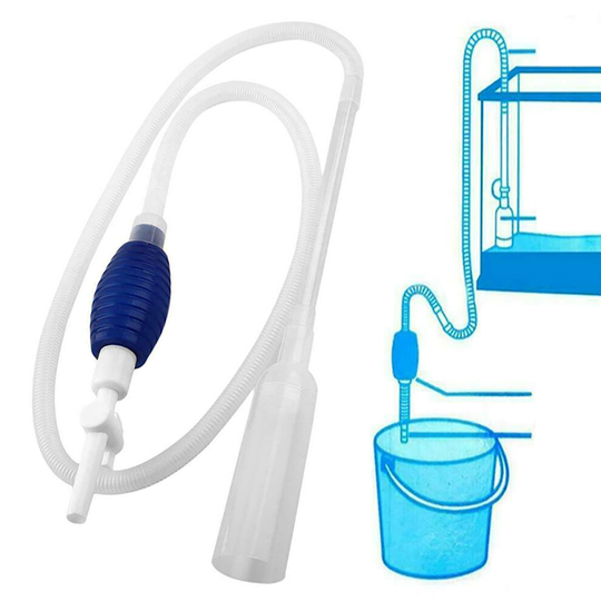 2m Aquarium Fish Tank Vacuum Syphon Gravel Water Siphon Hand Pump Cleaner Kit