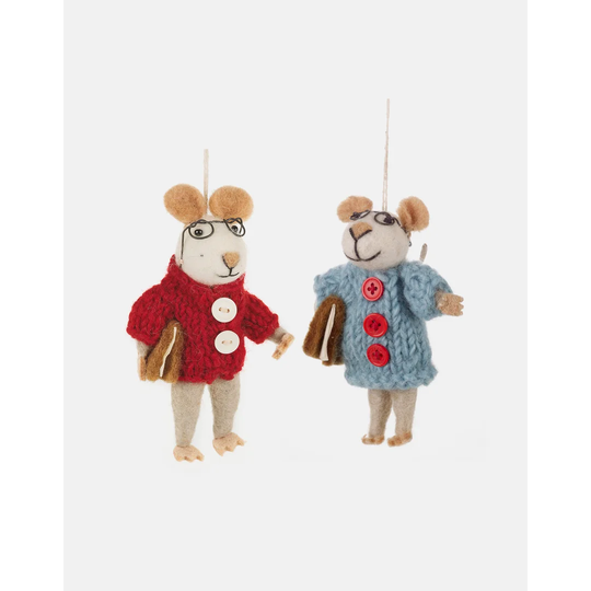 Charlie And Susie Mouse Hanging Decorations