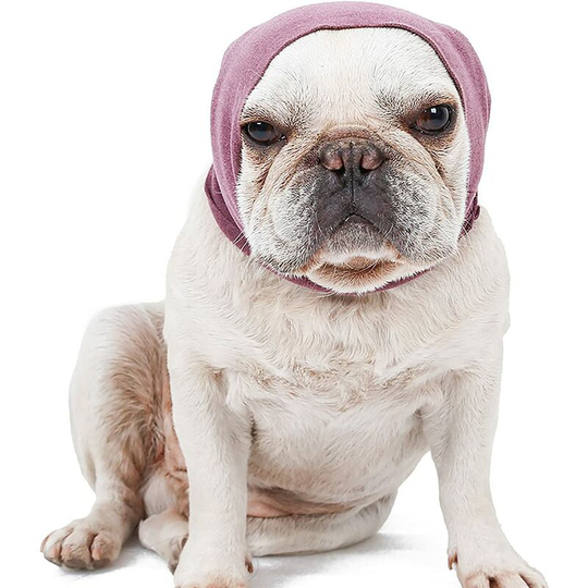 Dog ear protectors for anxiety and sedation, pet headscarves for grooming and bath drying, pet headscarves and headgear (medium)