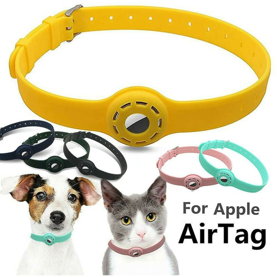 For Airtag Pet Dog Cat Protective Cover gps Tracking Collar Loop Holder