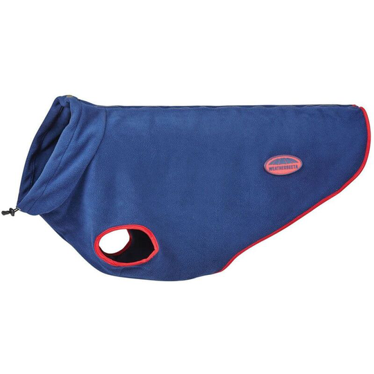 Weatherbeeta Comfitec Fleece Zipped Dog Jacket (75cm) (Navy/Red) - Navy/Red
