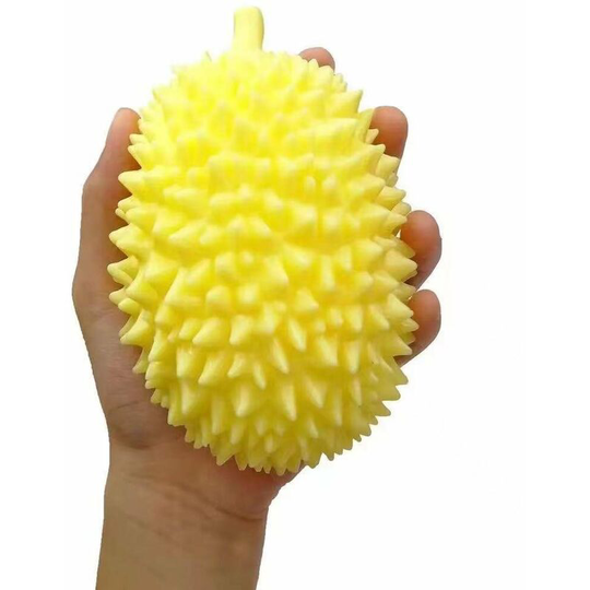 Anti-stress Toy Elastic Good Hand Feel Three-dimensional Durian Squeeze Finger Toy For Relaxing, Light Yellow