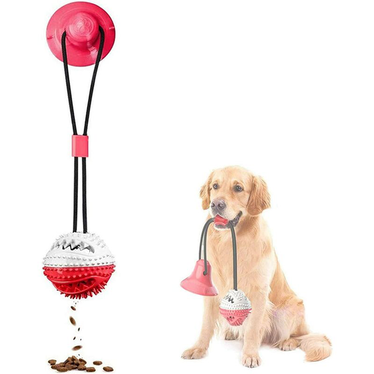 Einemgeld - Chew Toys for Dogs, Dog Toys with Suction Cups, Chew Toys for Pets, Teeth Cleaning Dog Toys with Teeth Care for Small and Large Dogs