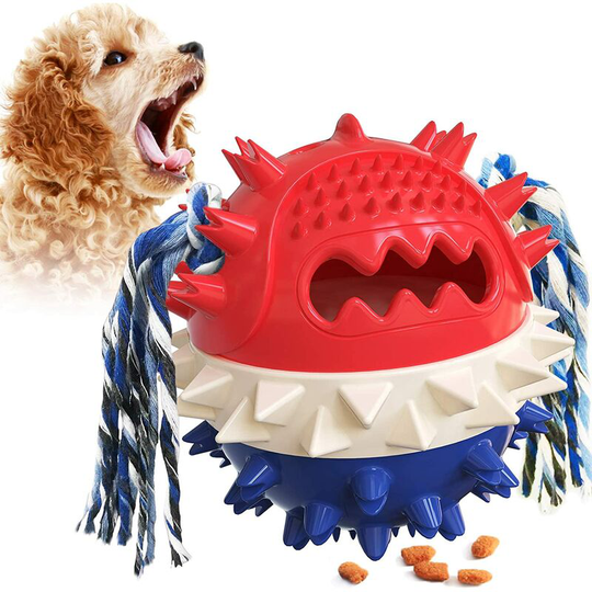 Dog Chew Toy, Puzzle Dog Toys, Dog Bite Toy, Bite Resistant Rubber Teeth Cleaning Stick for All Dogs-B