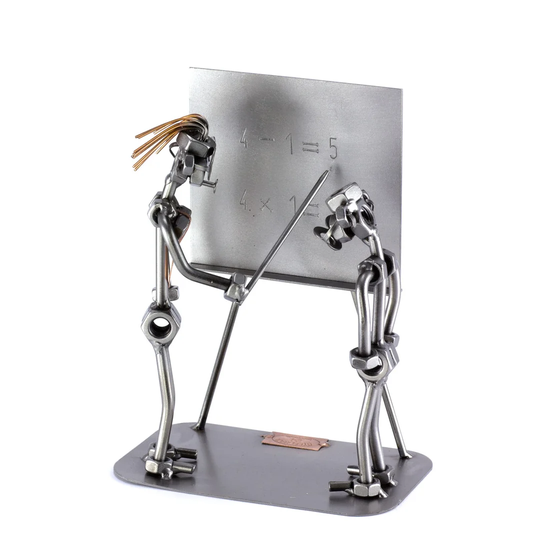 Teacher with Pupils Screw Man
