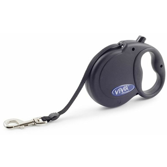 Viva Retractable Dog Lead (m) (Black) - Black - Ancol