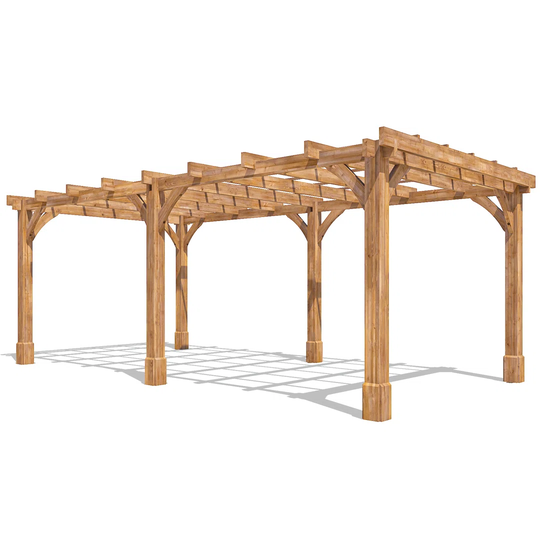 6m x 3m Solid Wood Pergola