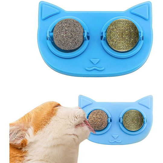 Catnip Balls Toys For Indoor Cats Chew Edible Catnip Balls(blue) Thsinde