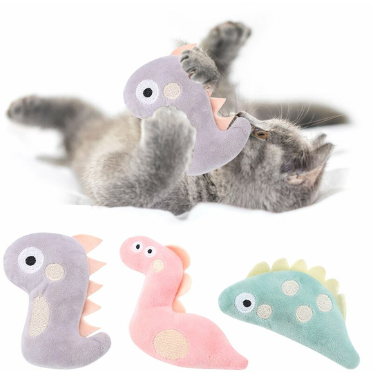 Catnip Plush Toy Interactive Catnip Toys for Indoor Cats Cute Cartoon Kitten Chewing Teething Toy Throwing Toys for Kittens Cat Nest Accompany