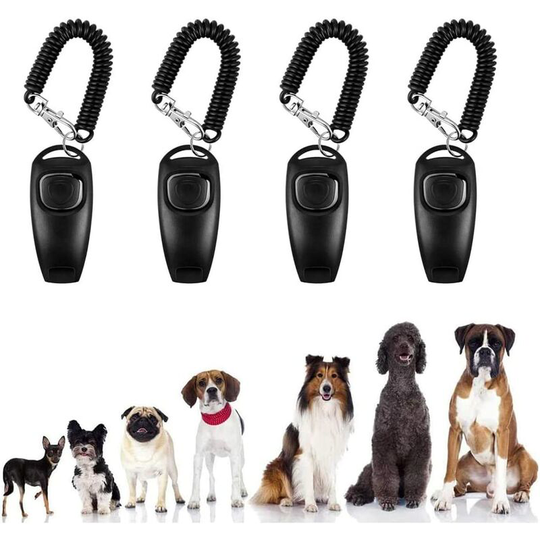 Heguyey - Dog whistle recall Rütter, 4 pieces dog whistle high frequency, dog whistle, dog whistle loud and far-reaching, dog whistle with whistle