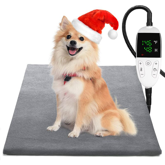 Joorrt - Pet heating cushion for cat dogs with timer, electric heating cushion for pets at adjustable temperature with cover, dog heating cushion