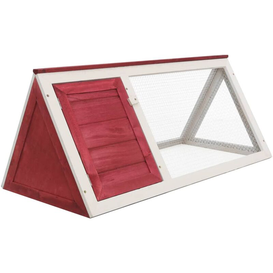 Animal Rabbit Cage Red Wood Vidaxl Red