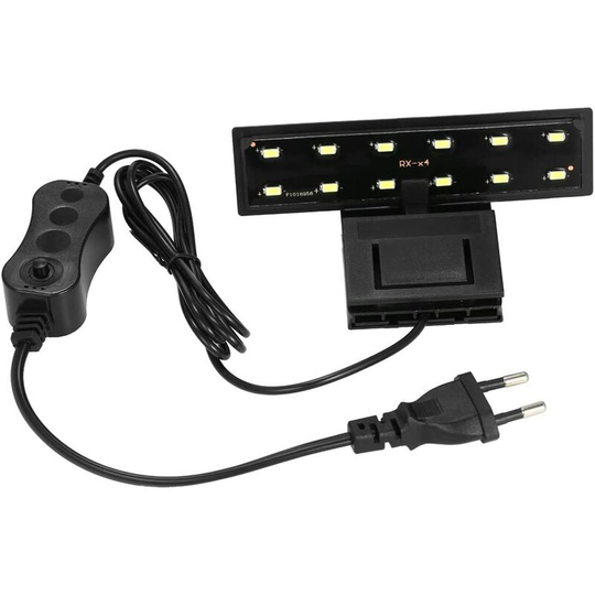 Ultra-Thin Aquarium led Light Ultra Bright Clip-on Lighting Lamp 12 LEDs for Aquarium Fish Tank 5W