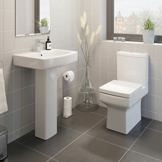 Royan Cloakroom Suite - White