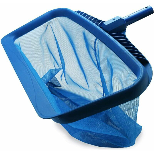 Qersta - Skimmer Net,Heavy Duty Leaf Rake Cleaning Tool,Fine Mesh Catcher Net Bag