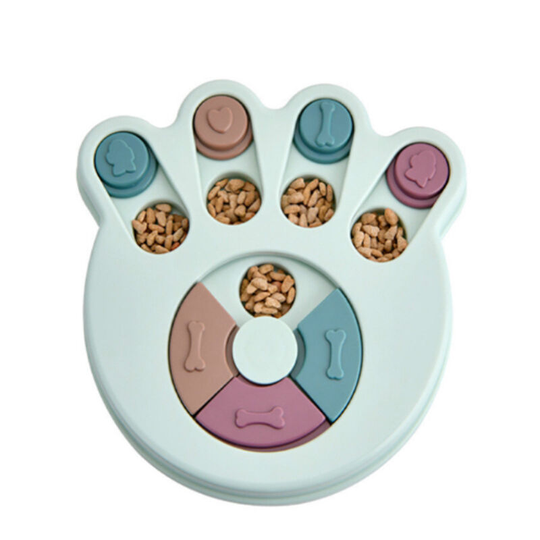 Dog Puzzle Feeder Toy, Durable Dog Interactive Toy, Dog Training Brain Games, Improving iq, 3 Colors (Blue)